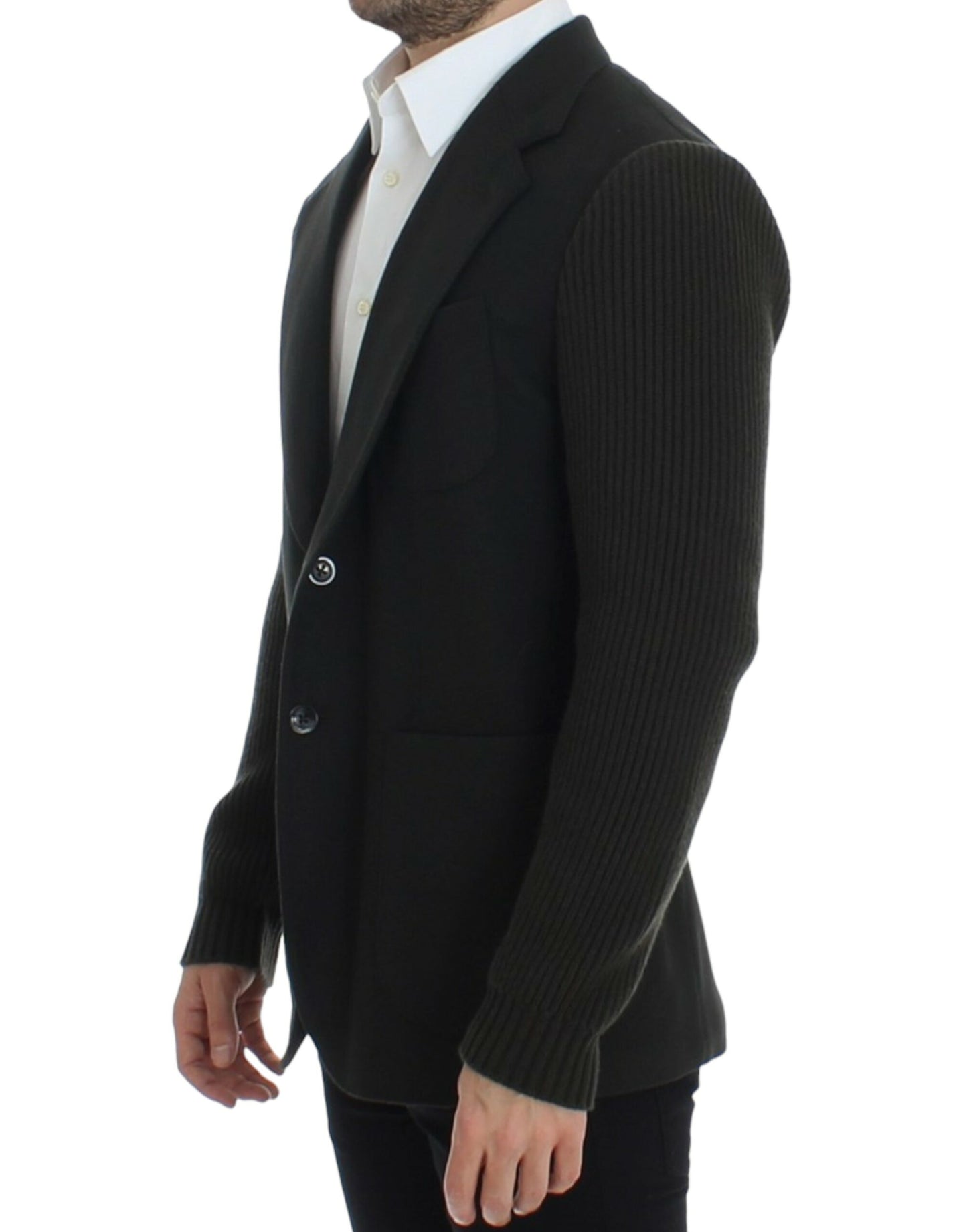 Dolce & Gabbana Elegant Green Cashmere Blazer Jacket - IT48 | M