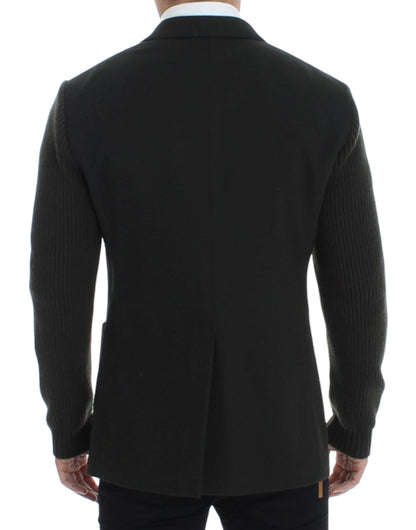 Dolce & Gabbana Elegant Green Cashmere Blazer Jacket - IT48 | M