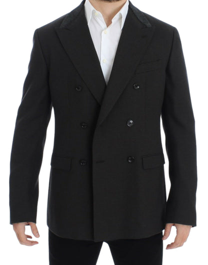 Dolce & Gabbana Elegant Slim Fit Double Breasted Blazer - IT48 | M