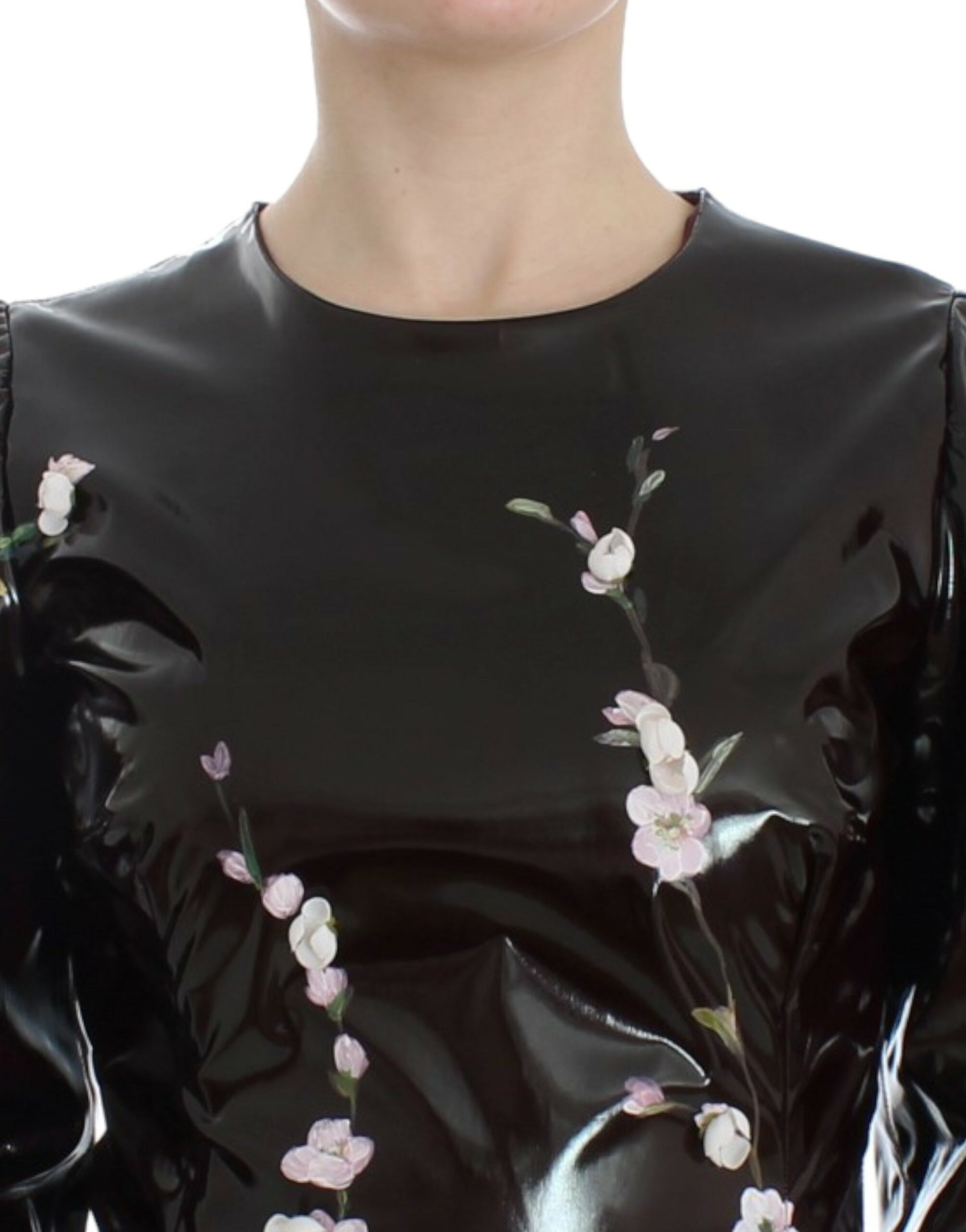 Dolce & Gabbana Elegant Floral Sheath Cocktail Dress - IT42|M