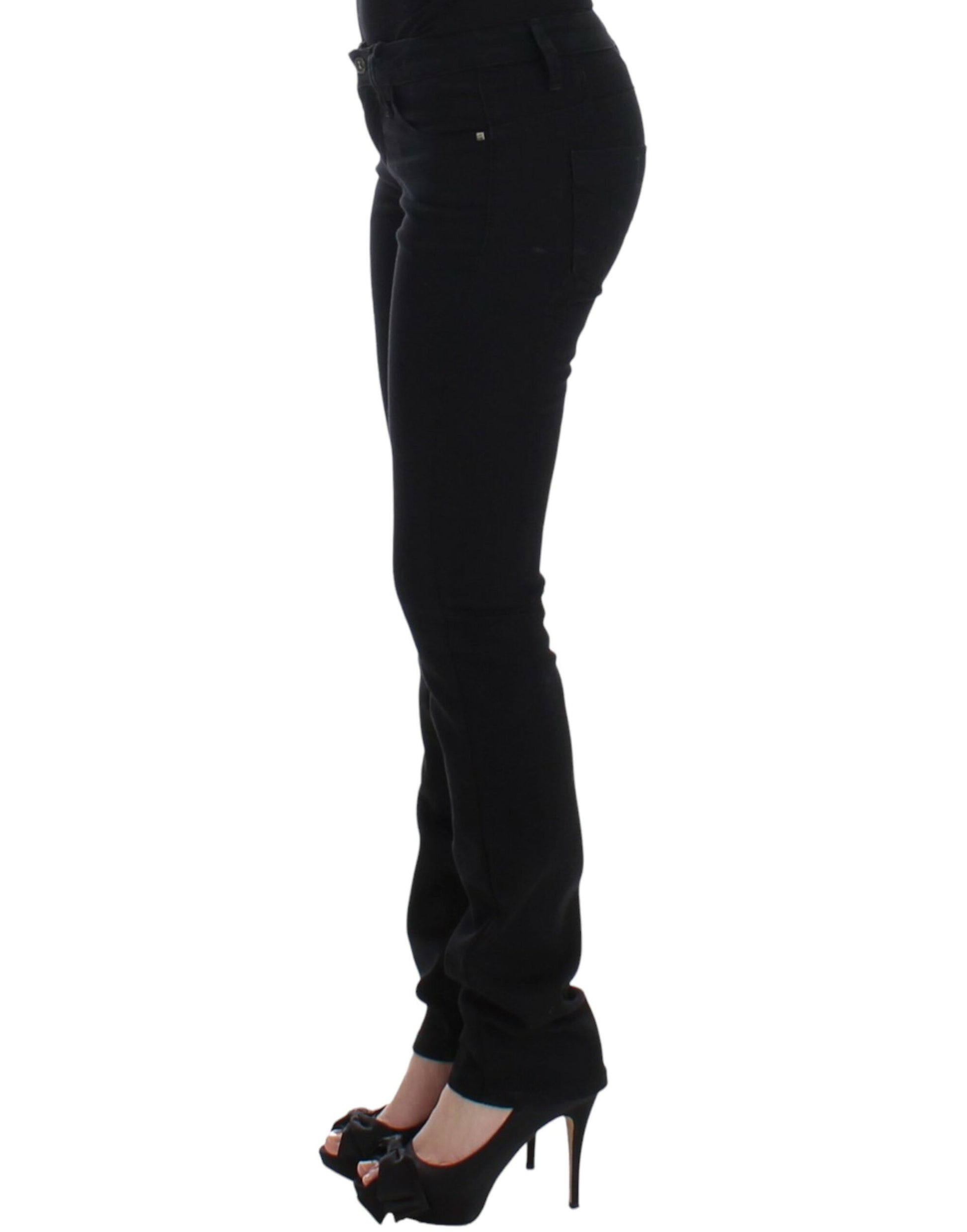 Costume National Elegant Black Straight Leg Jeans - W26