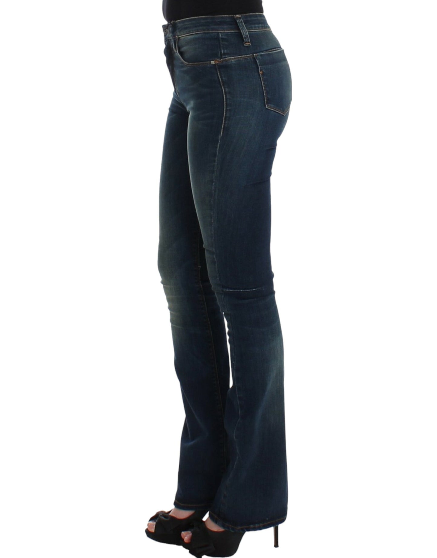 Costume National Chic Blue Straight Leg Designer Jeans - W26