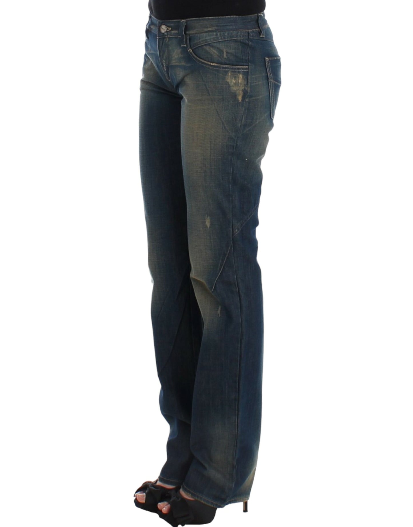 Costume National Chic Straight Leg Blue Denim Jeans - W28