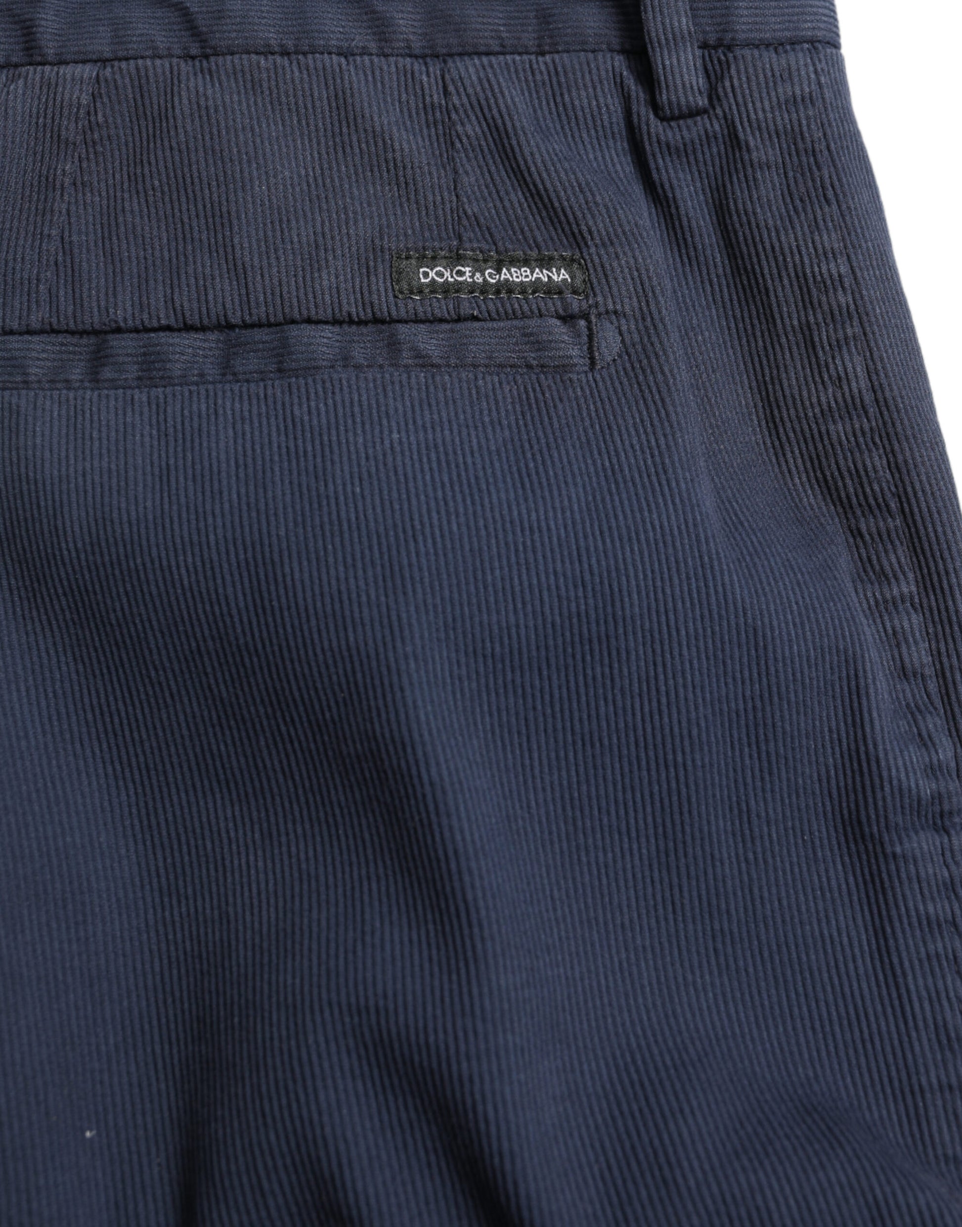 Dolce & Gabbana Elegant Dark Blue Skinny Dress Pants - IT50 | L