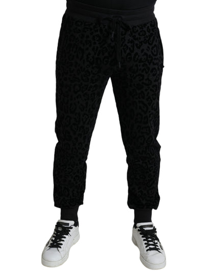 Dolce & Gabbana Elegant Leopard Joggers for Men - IT50 | L