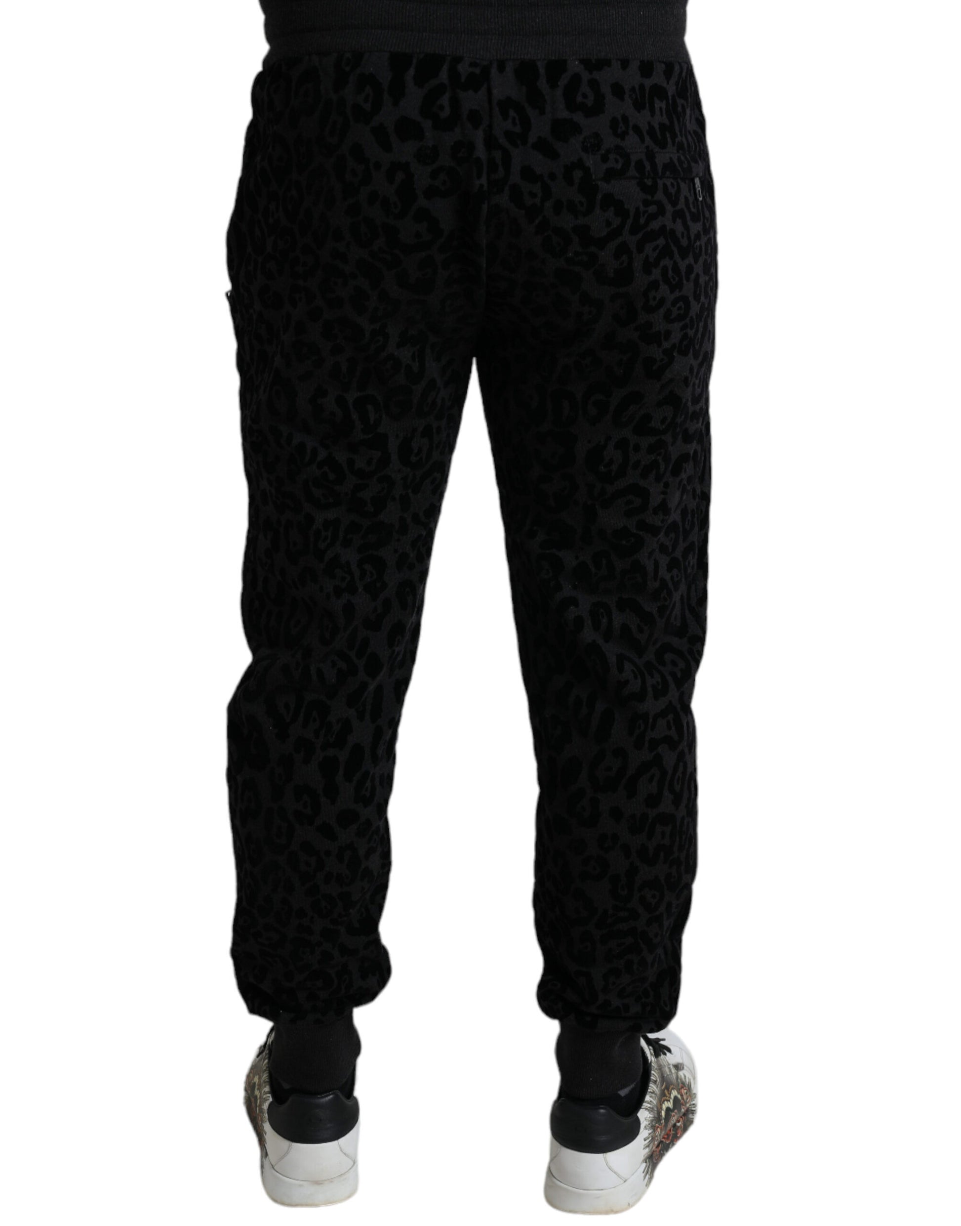 Dolce & Gabbana Elegant Leopard Joggers for Men - IT50 | L