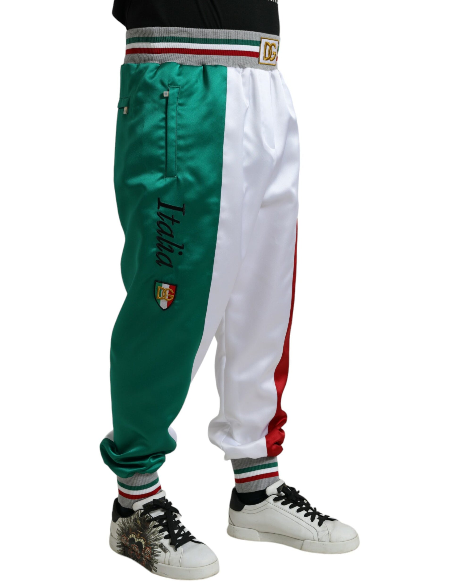 Dolce & Gabbana Italian Stripe Jogger Trousers - IT52 | XL