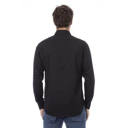 Baldinini Trend Black Cotton Men Shirt - M