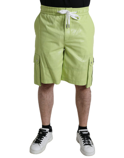 Dolce & Gabbana Chic Light Green Cotton Bermuda Shorts