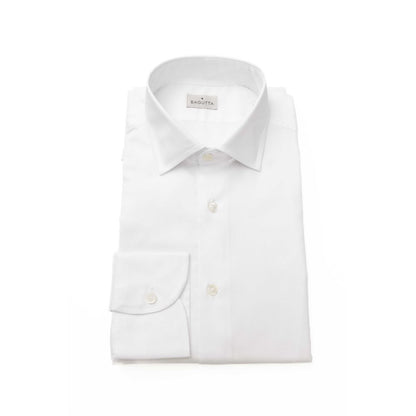 Bagutta White Cotton Men’s Shirt