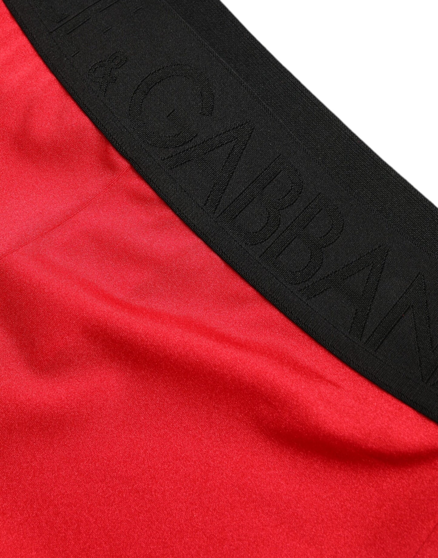 Dolce & Gabbana Elegant High Waist Red Leggings - IT40|S