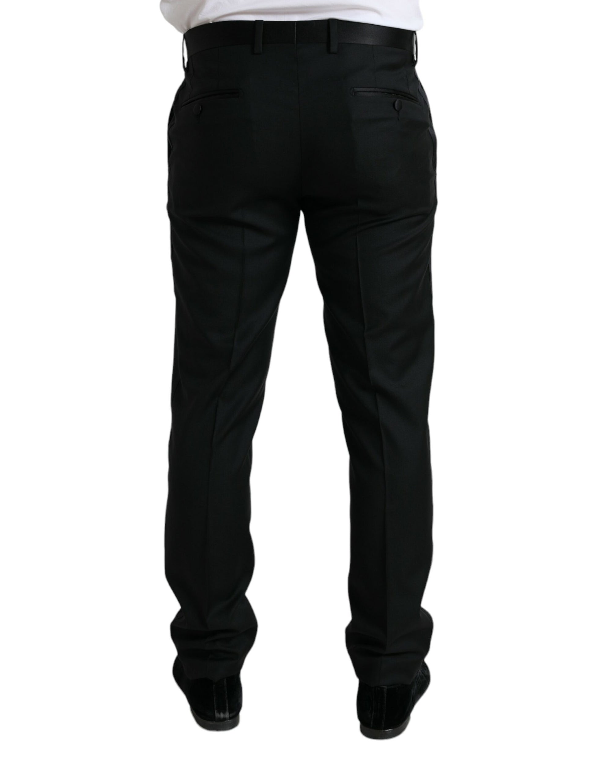 Dolce & Gabbana Elegant Slim Fit Wool Dress Pants - IT50 | L