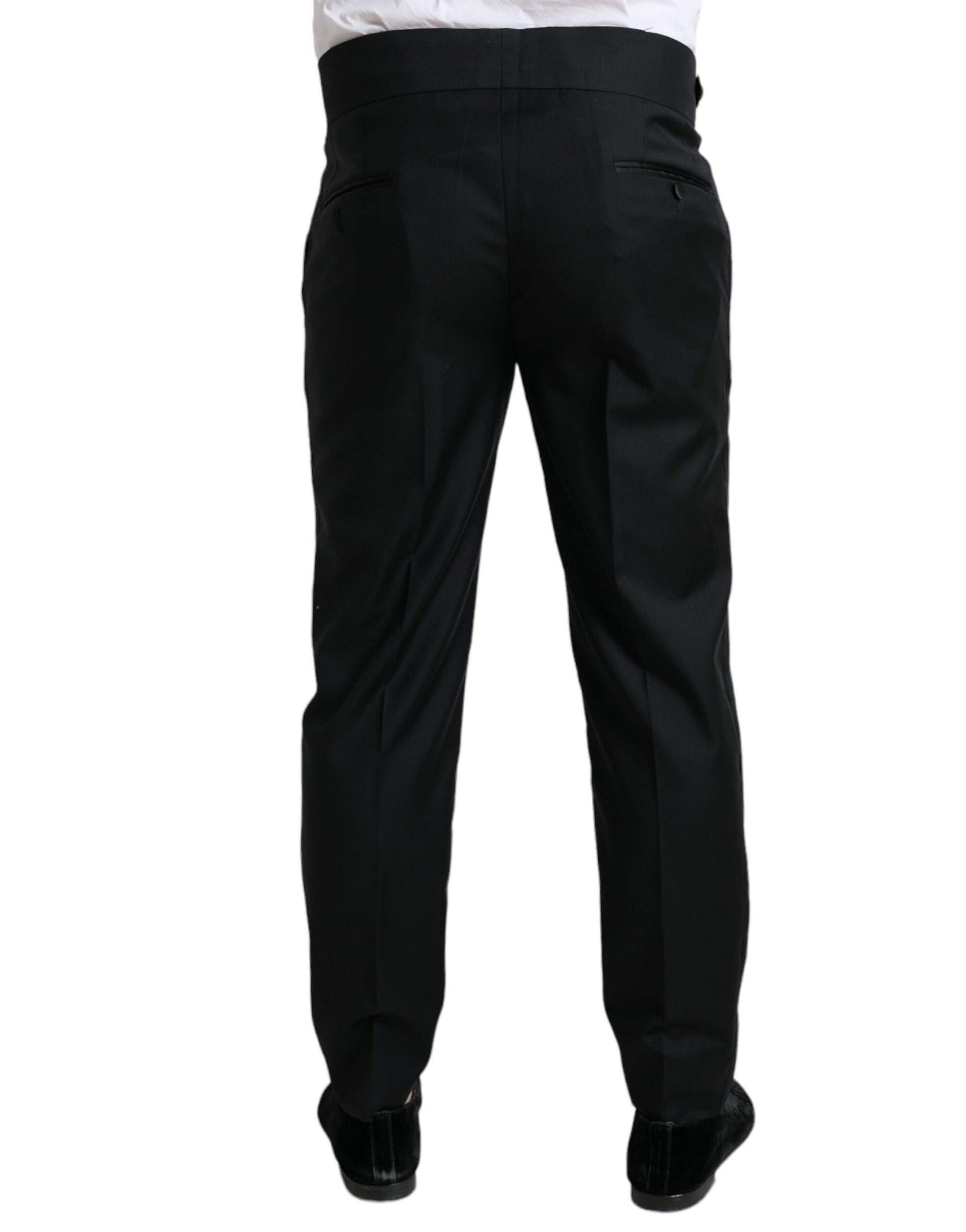 Dolce & Gabbana Elegant Slim Fit Wool Dress Pants - IT50 | L