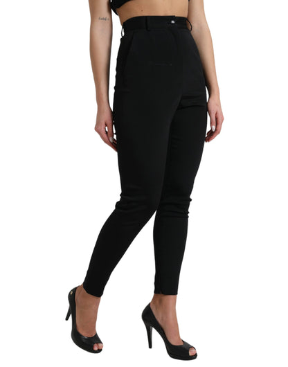 Dolce & Gabbana Elegant High Waist Skinny Pants - IT40|S