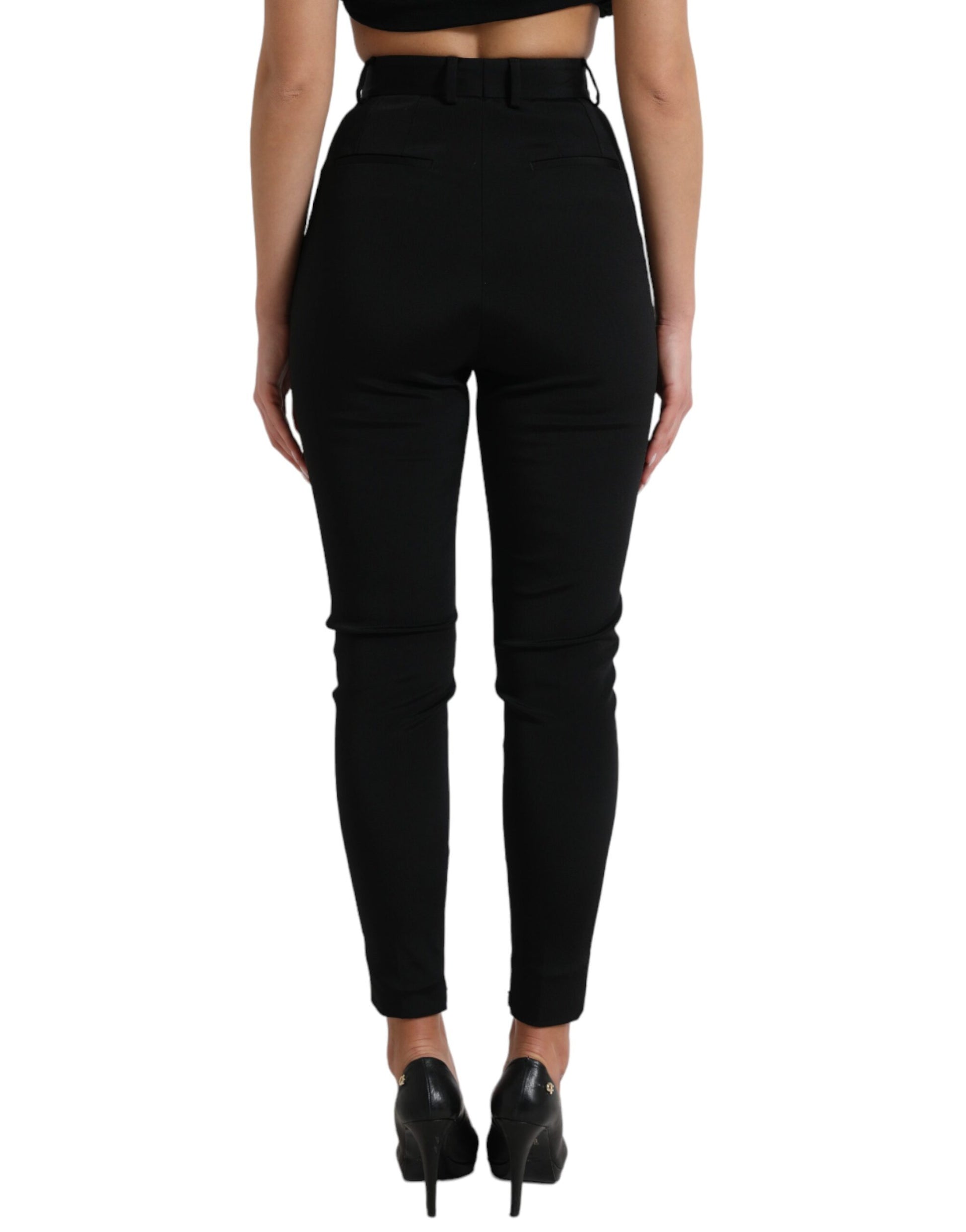 Dolce & Gabbana Elegant High Waist Skinny Pants - IT40|S