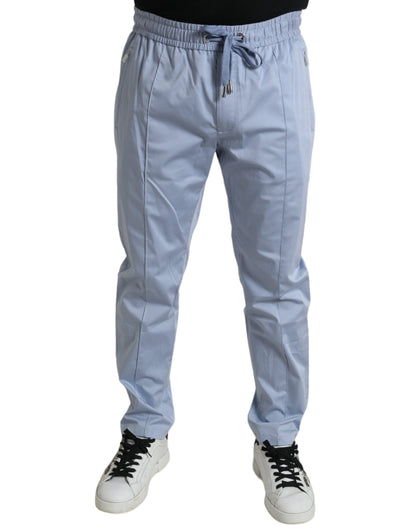 Dolce & Gabbana Elegant Light Blue Jogger Pants for Men - IT52 | L