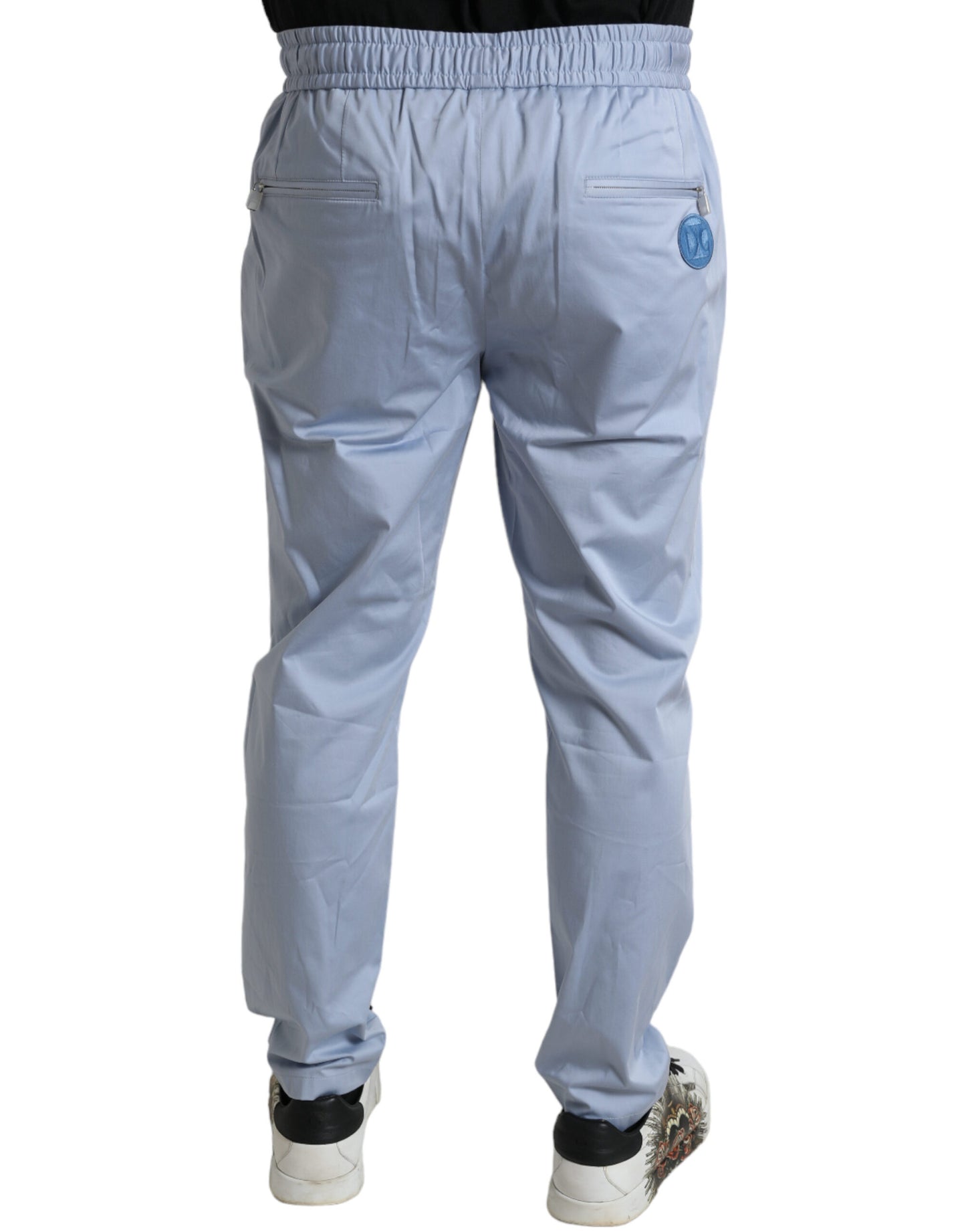 Dolce & Gabbana Elegant Light Blue Jogger Pants for Men - IT52 | L