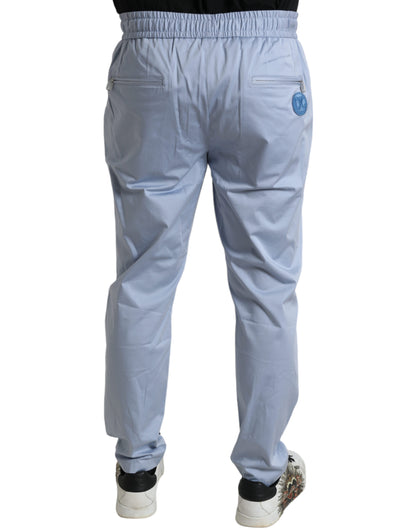 Dolce & Gabbana Elegant Light Blue Jogger Pants for Men - IT52 | L