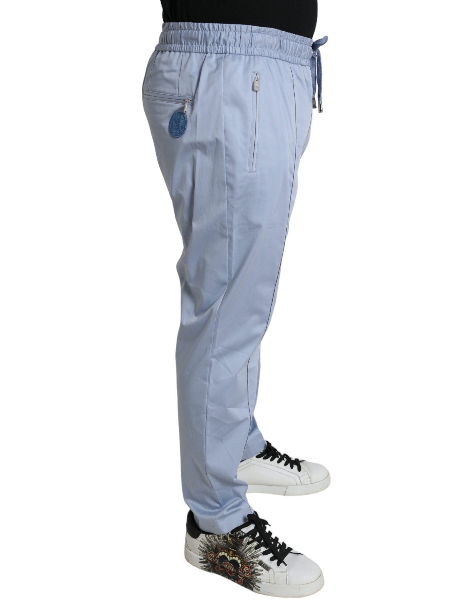 Dolce & Gabbana Elegant Light Blue Jogger Pants for Men - IT52 | L