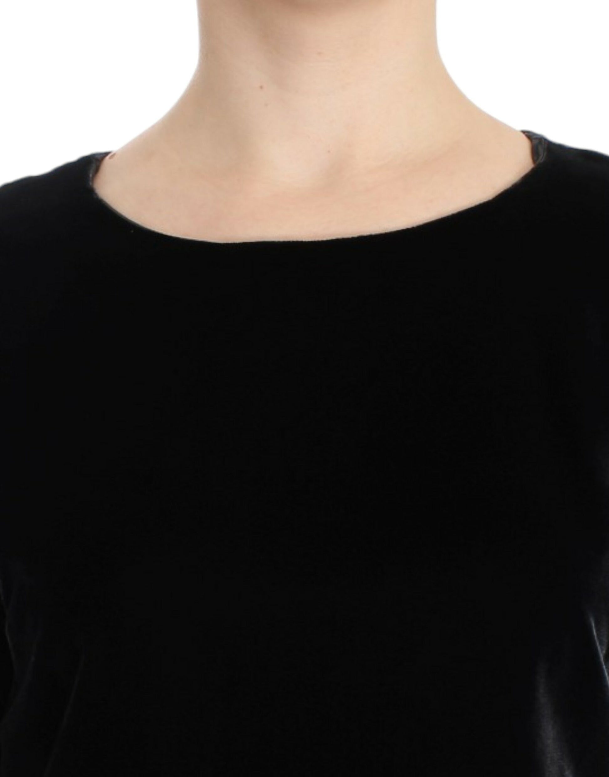 Dolce & Gabbana Enchanting Velvet Short Sleeve Top - IT38|XS