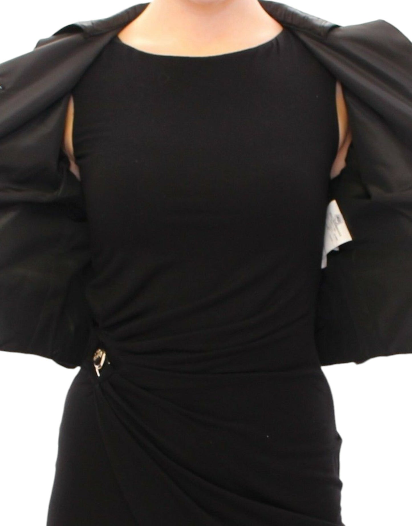 Dolce & Gabbana Elegant Black Bolero Shrug Jacket - IT40|S