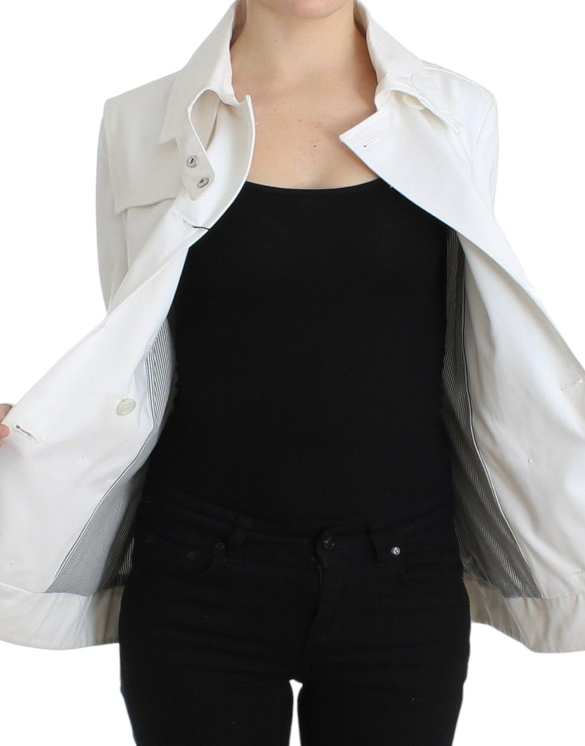 GF Ferre Chic Double Breasted Cotton Jacket - IT40