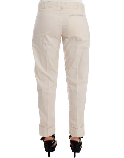 Ermanno Scervino Chic Beige Chino Pants - Elegance Redefined - IT40|S