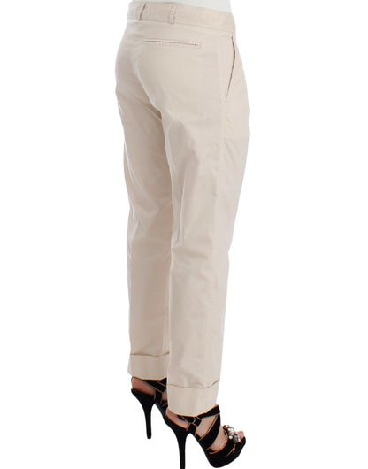 Ermanno Scervino Chic Beige Chino Pants - Elegance Redefined - IT40|S