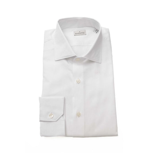 Bagutta White Cotton Men's Shirt