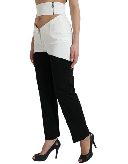 Dolce & Gabbana High Waist Tapered Chic Pants - IT40|S