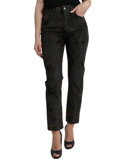 Dolce & Gabbana Chic Boyfriend Mid Waist Stretch Jeans - IT40|S