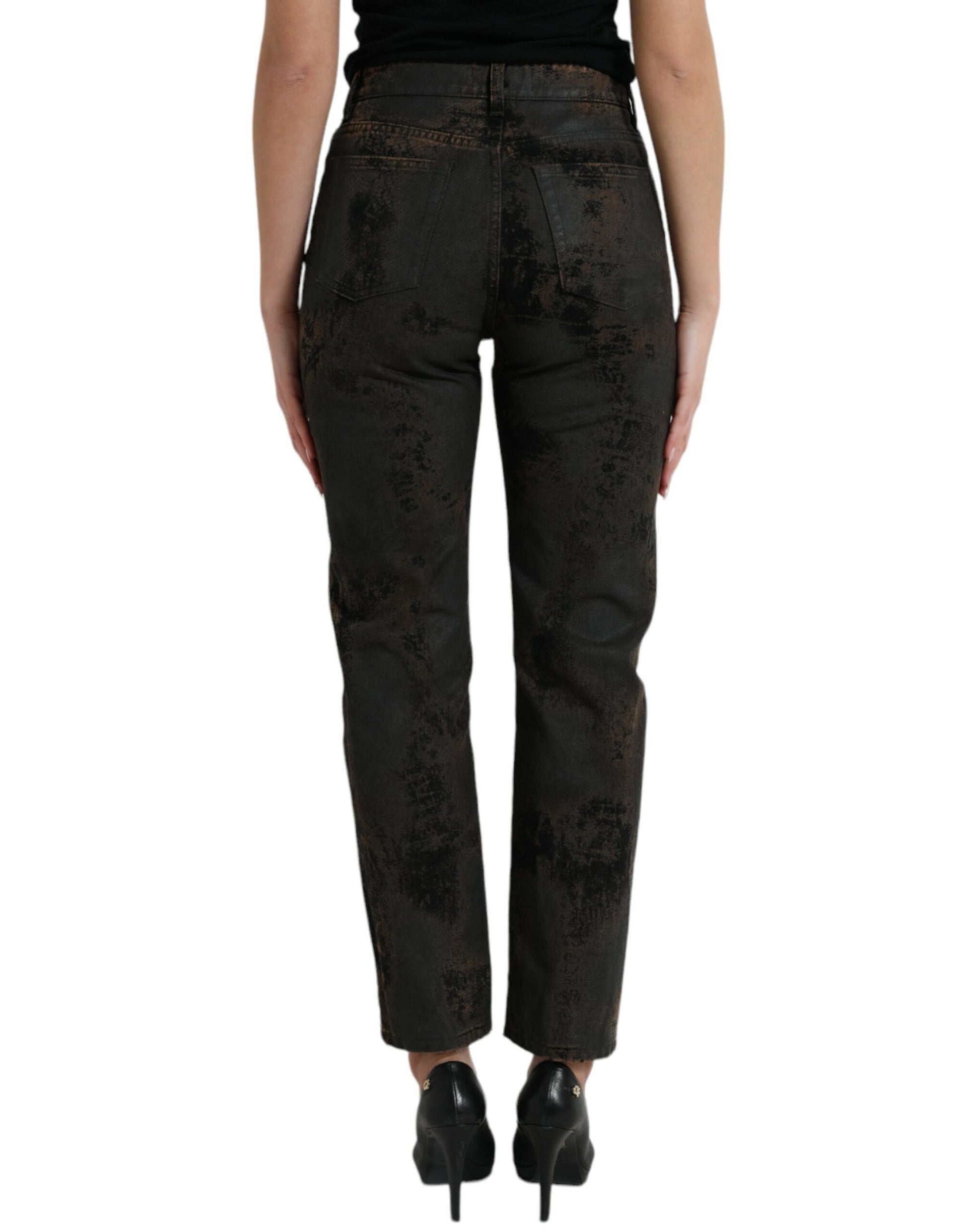 Dolce & Gabbana Chic Boyfriend Mid Waist Stretch Jeans - IT40|S