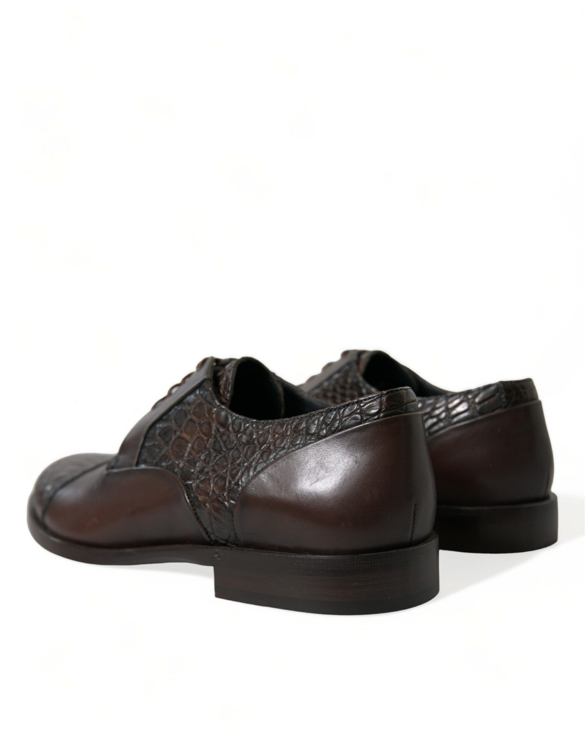 Dolce & Gabbana Elegant Textured Leather Oxford Dress Shoes - EU41/US8