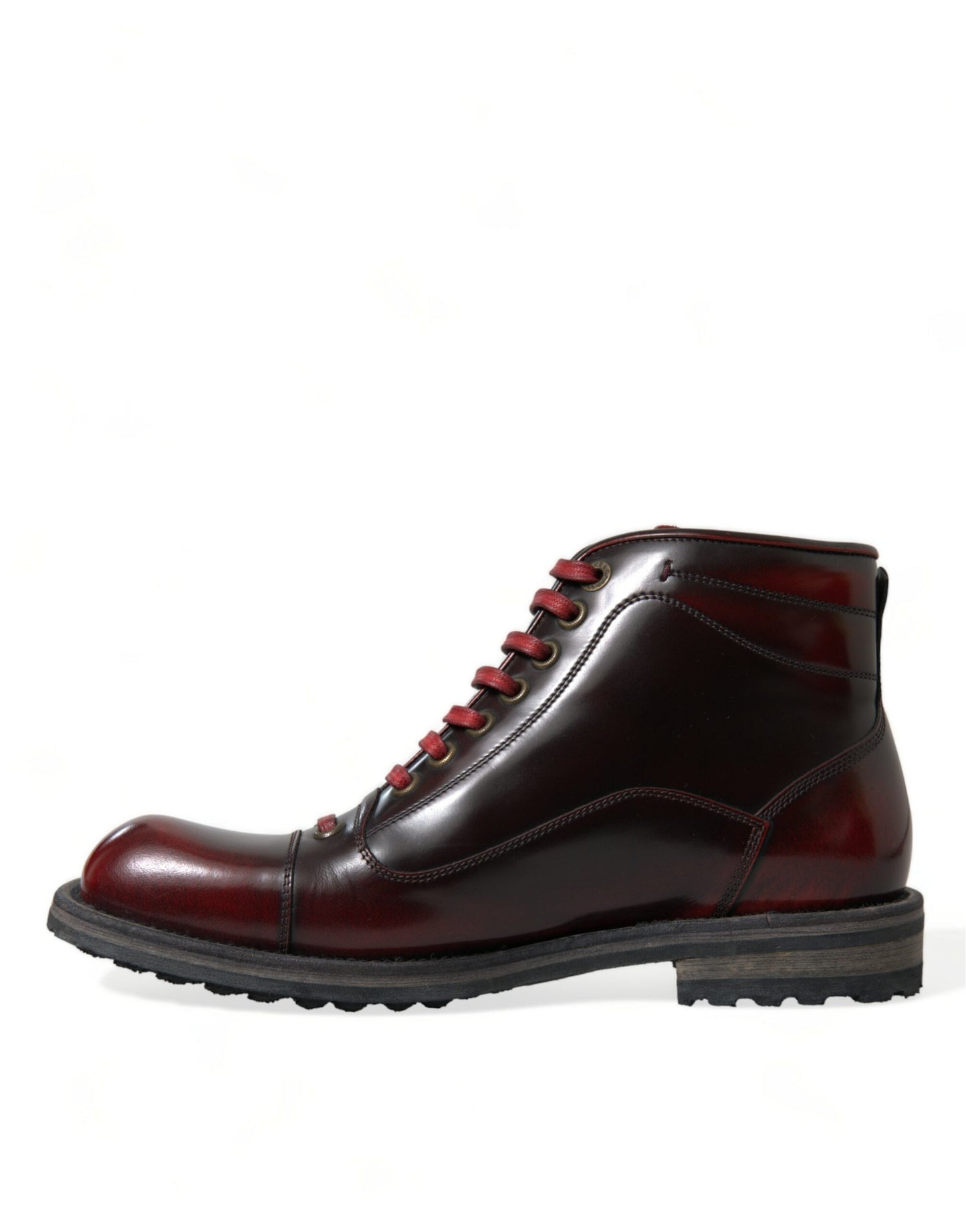 Dolce & Gabbana Dapper Dual-Tone Leather Ankle Boots - EU40/US7