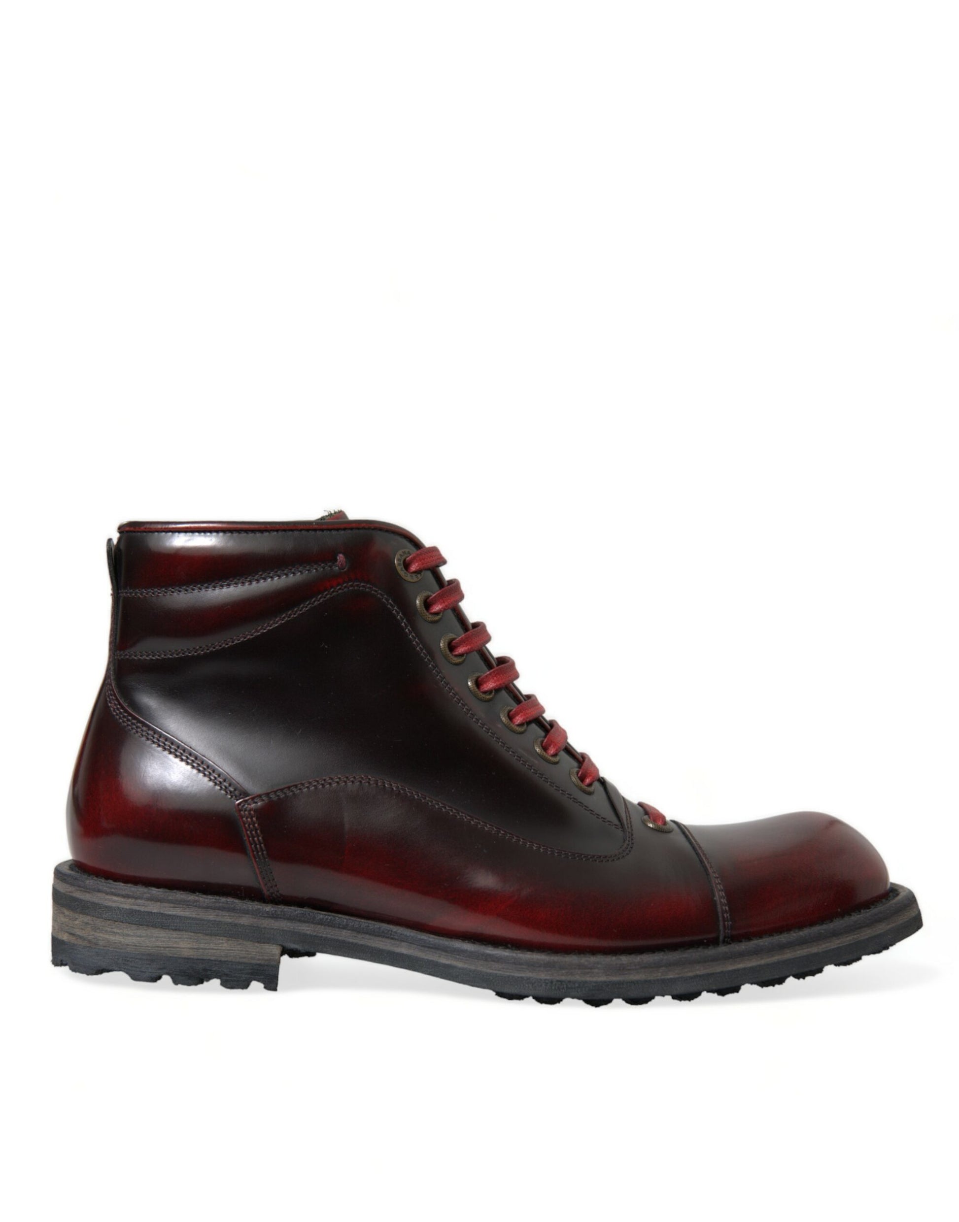 Dolce & Gabbana Dapper Dual-Tone Leather Ankle Boots - EU40/US7