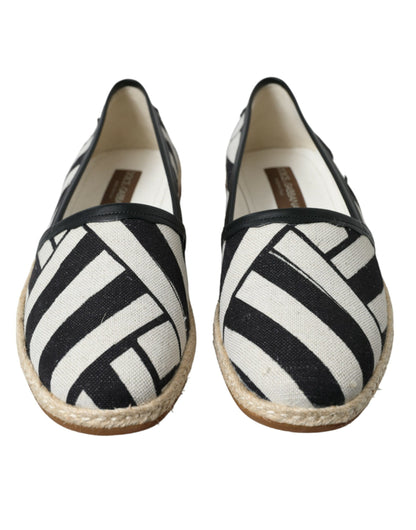 Dolce & Gabbana Chic Striped Canvas Espadrilles - EU42/US9