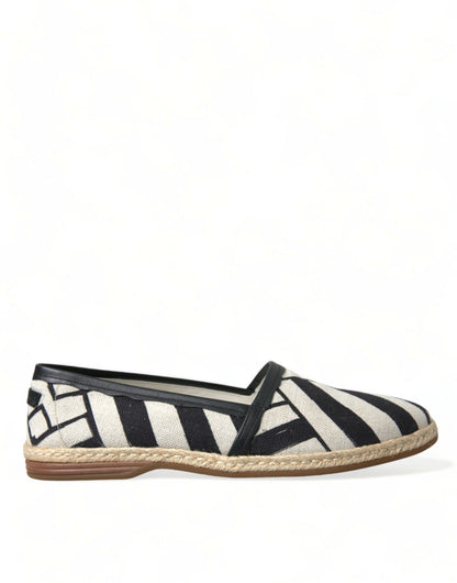 Dolce & Gabbana Chic Striped Canvas Espadrilles - EU42/US9