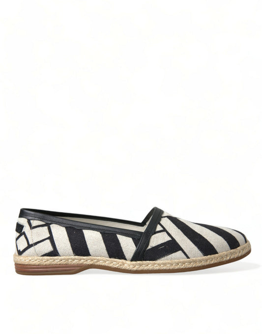 Dolce & Gabbana Chic Striped Canvas Espadrilles - EU42/US9