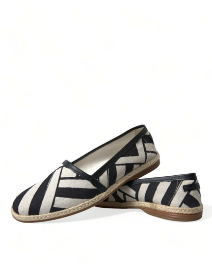 Dolce & Gabbana Chic Striped Canvas Espadrilles - EU42/US9