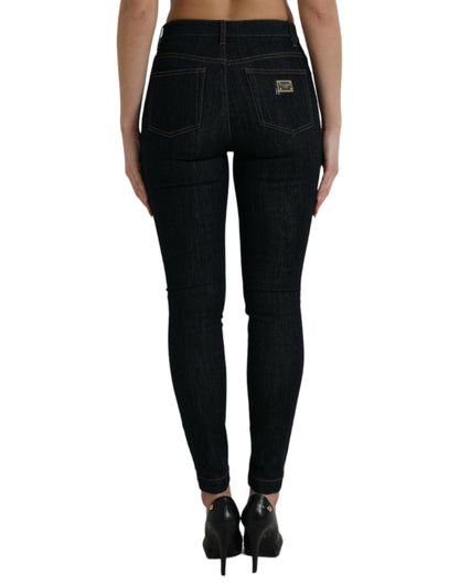 Dolce & Gabbana Sleek Mid-Waist Stretch Denim Jeans - IT40|S