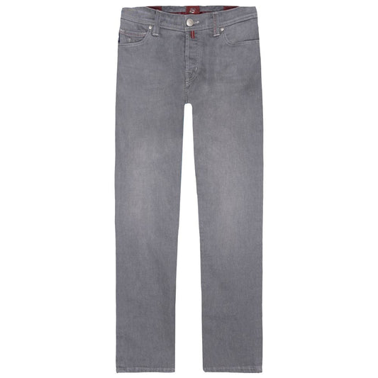 Tramarossa Gray Cotton Men’s Jeans