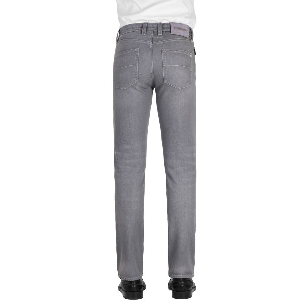 Tramarossa Gray Cotton Men’s Jeans