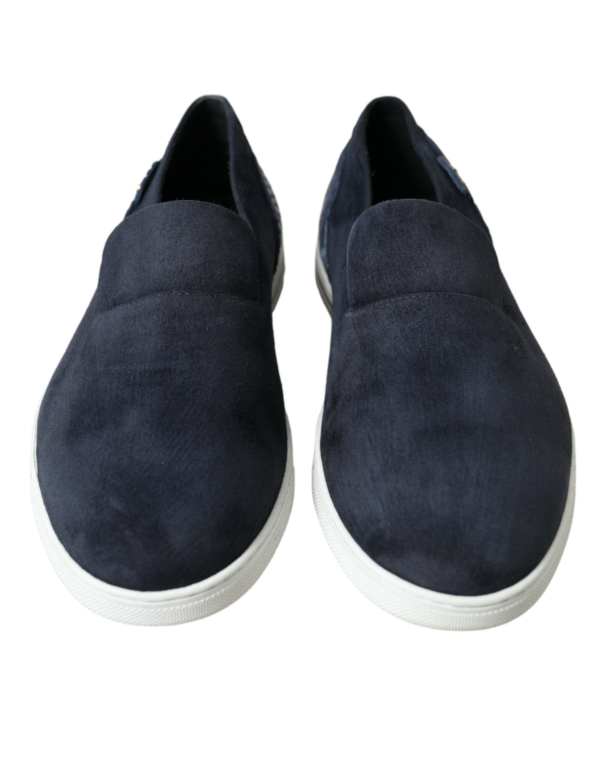 Dolce & Gabbana Elegant Blue Suede Leather Loafers - EU39/US6