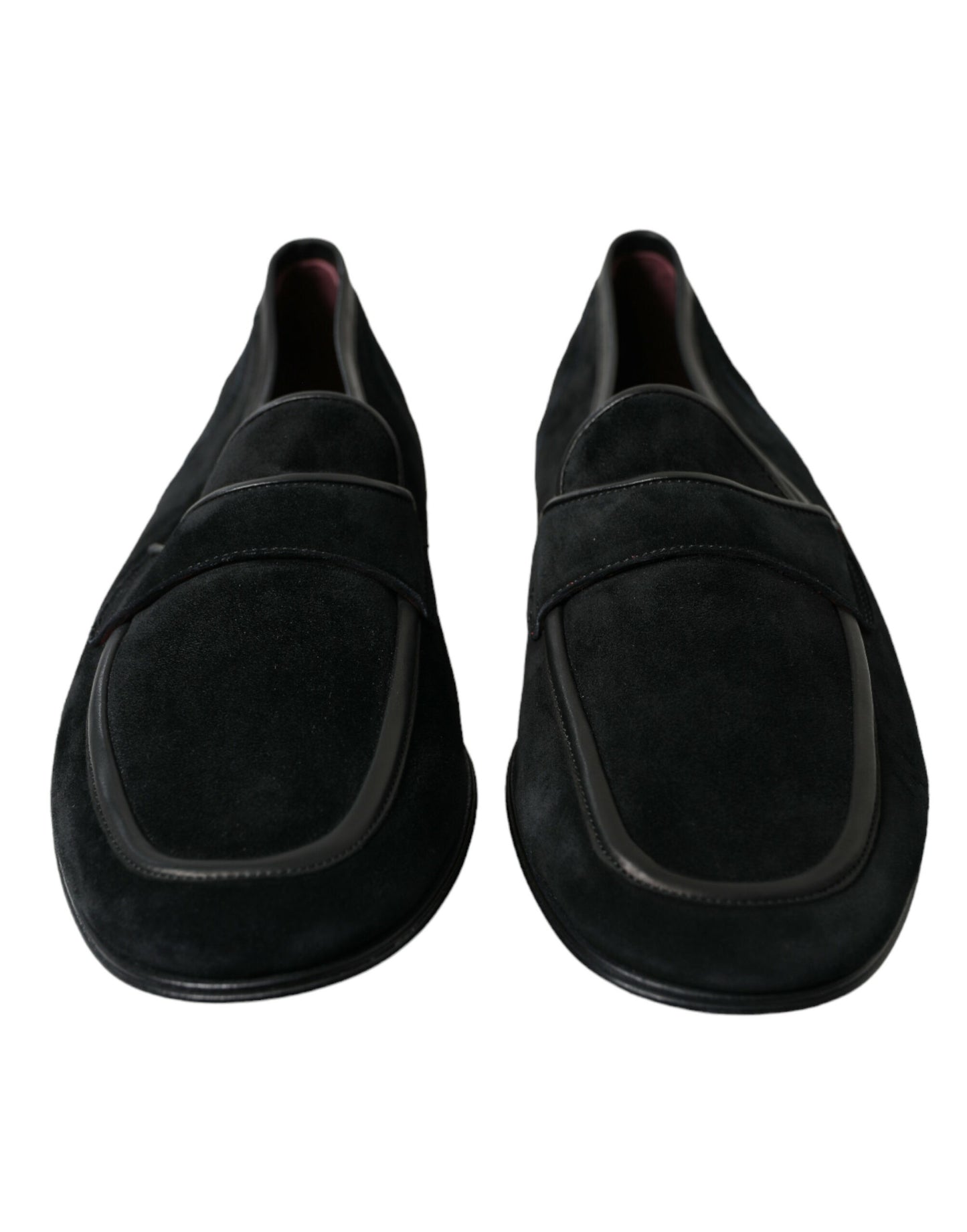 Dolce & Gabbana Elegant Velvet Black Loafers for Men - EU40/US7