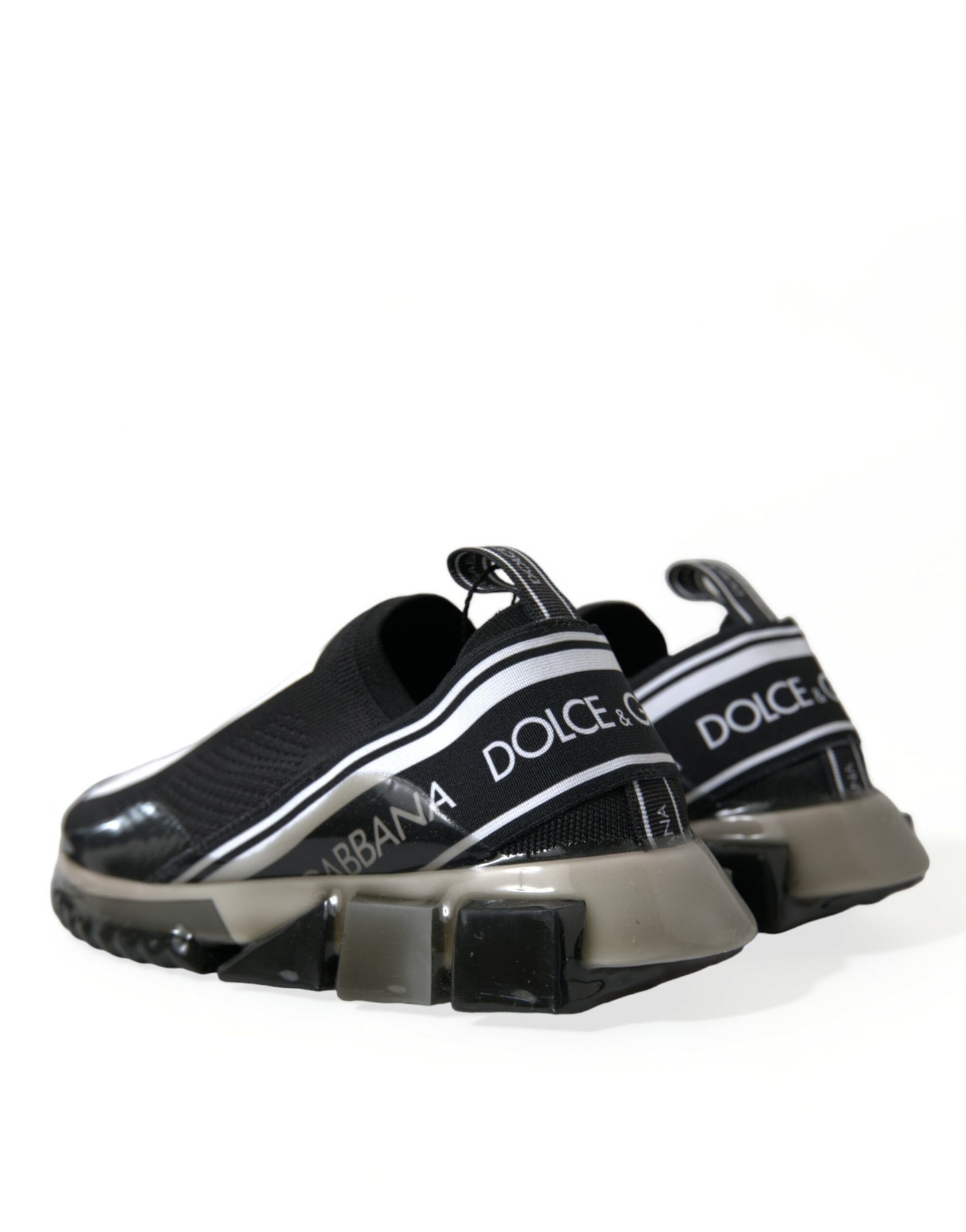 Dolce & Gabbana Elegant Black & White Sorrento Sneakers - EU39/US6