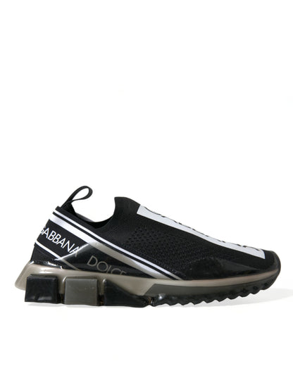 Dolce & Gabbana Elegant Black & White Sorrento Sneakers - EU39/US6