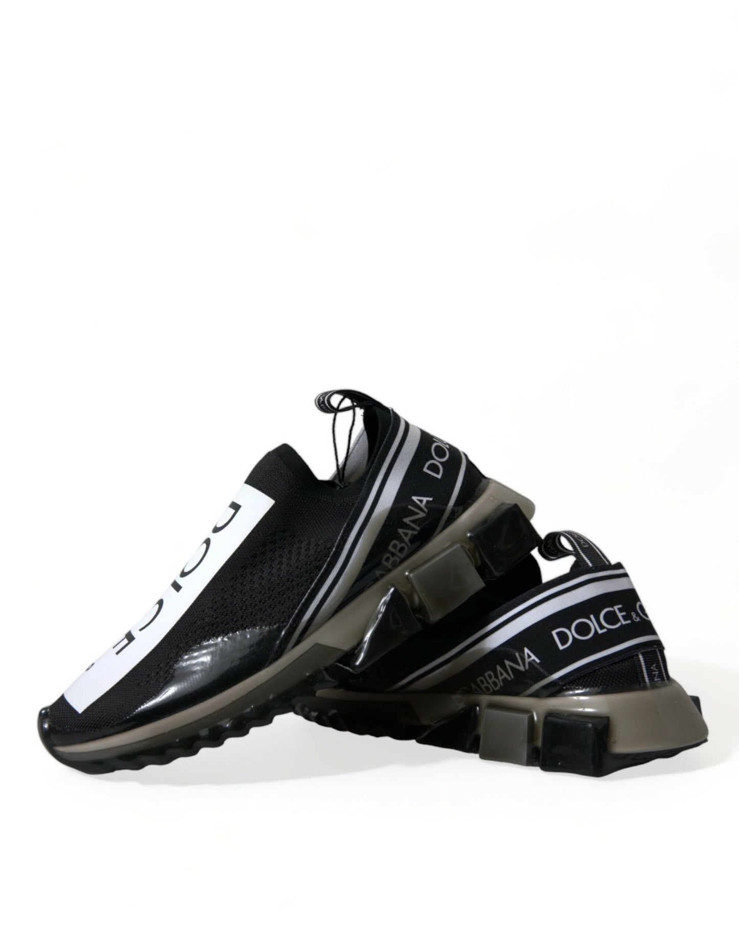 Dolce & Gabbana Elegant Black & White Sorrento Sneakers - EU39/US6