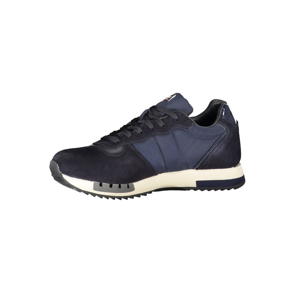 Blauer Contrast Lace-Up Sports Sneakers in Blue - EU45/US12