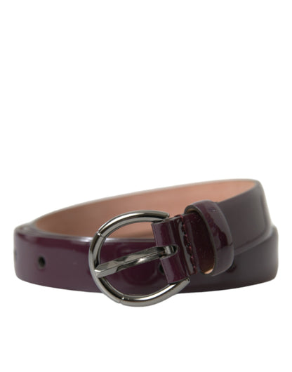 Dolce & Gabbana Elegant Maroon Leather Waist Belt - 95 cm / 38 Inches