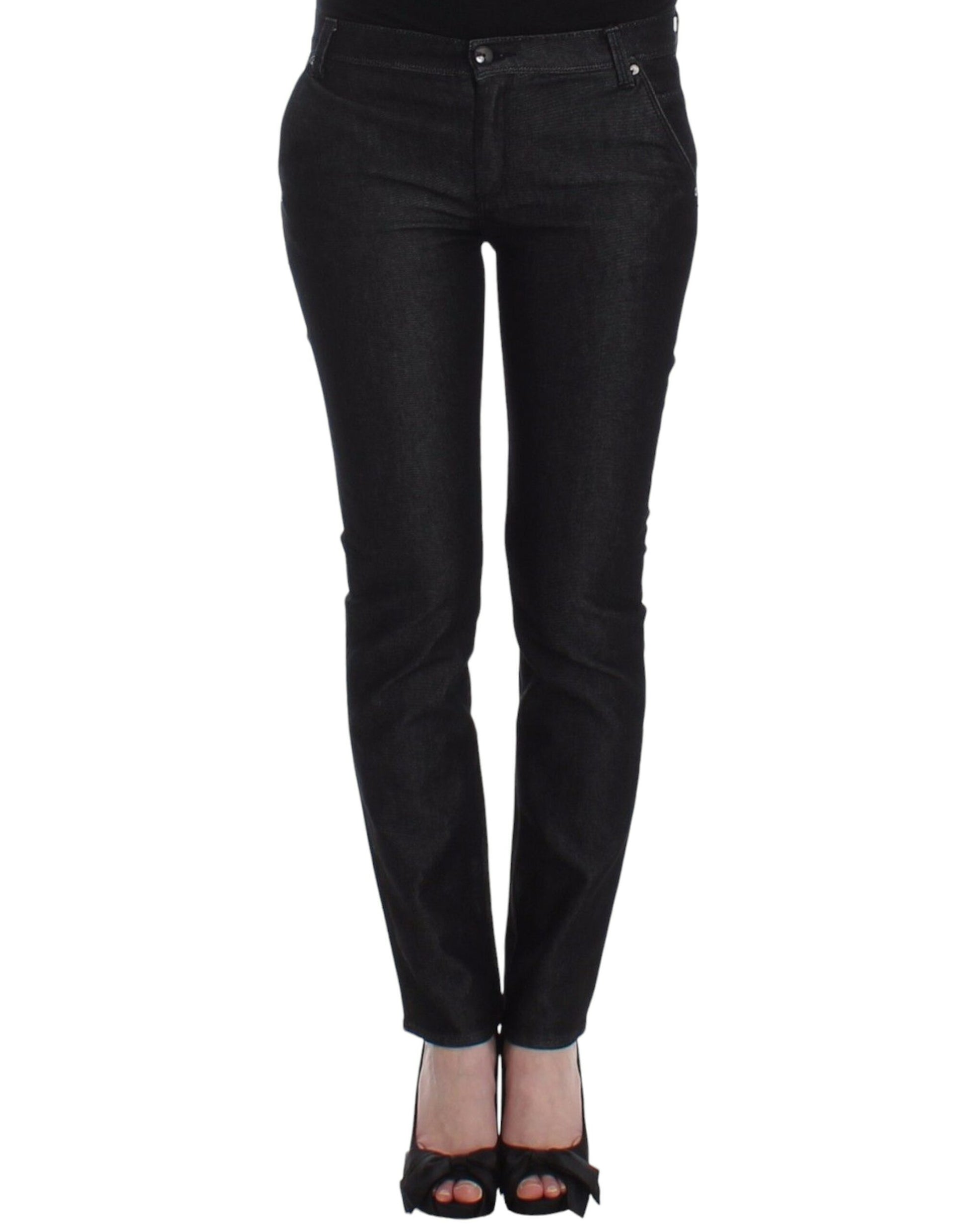 Ermanno Scervino Chic Black Skinny Jeans - Elegant & Slim Fit - W26